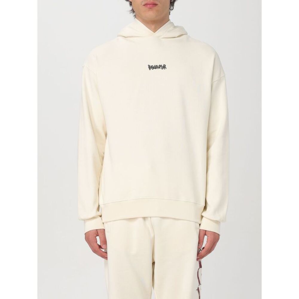 Disclaimer Sweatshirt Men Yellow Cream